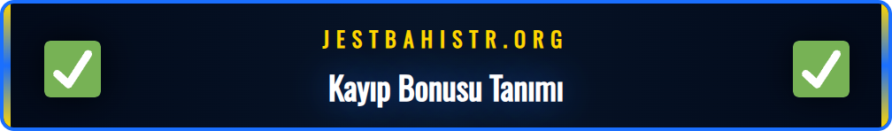 Jestbahis kayıp iade bonusunun nasıl çalıştığını gösteren infografik.